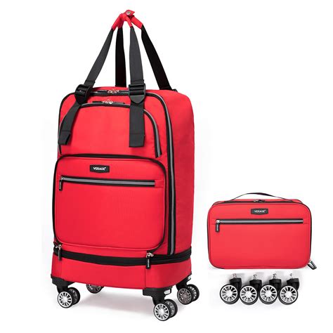 foldable carry-on bag with wheels